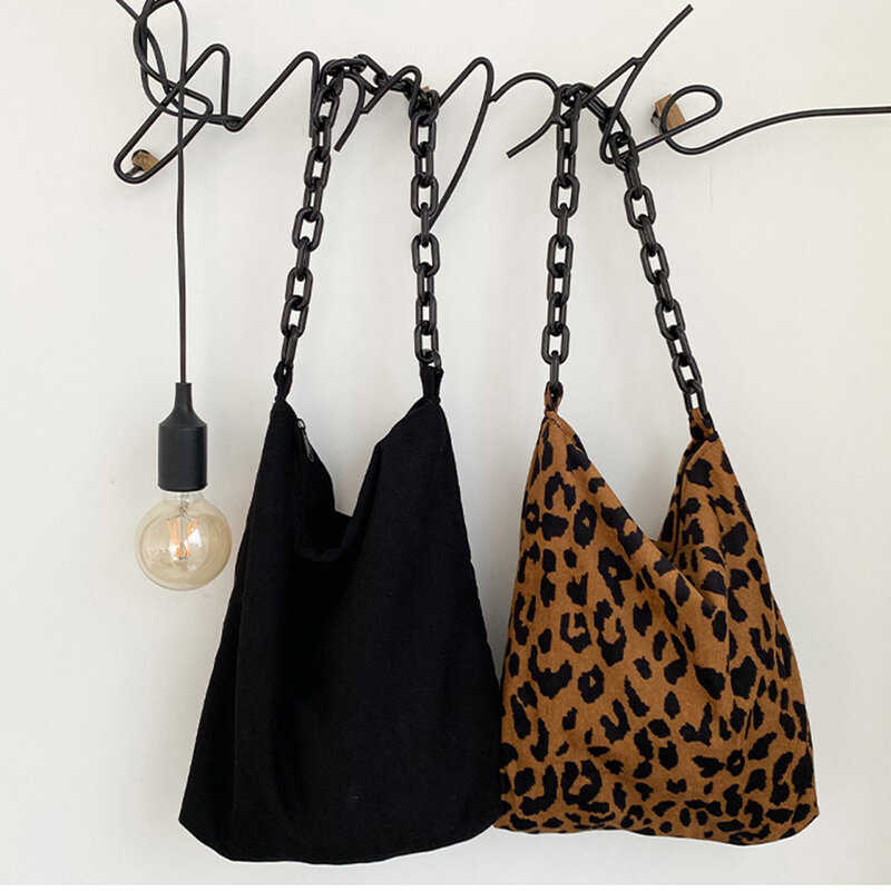 bolsos de hombro Bolsos Retro con estampado de leopardo para mujer 