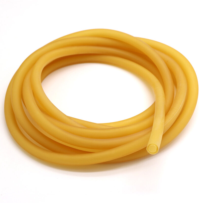 Amarillo 2mm ~ 14mm ID de alimentos grado Silicona tubería flexible de alta temperatura suave Manguera/Tubo 
