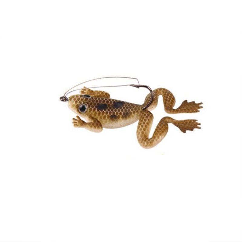 1 sztuk/partia 6cm/5.2g Pesca Fishing Lure sztuczne wędkowanie przynęty silikonowe żaba przynęty z hakiem miękkie żaba przynęty wędkarskiego