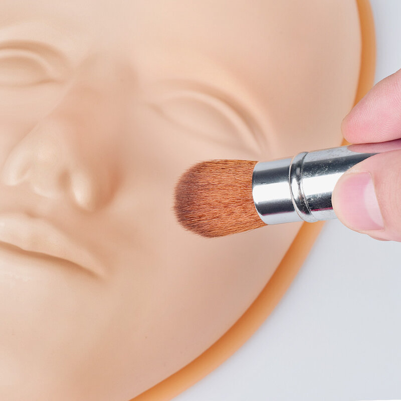 Cabeza de entrenamiento Facial de silicona 5D, Base estéreo 3D, maquillaje permanente extraíble, tatuaje de cejas, piel Facial, maniquí de muñeca