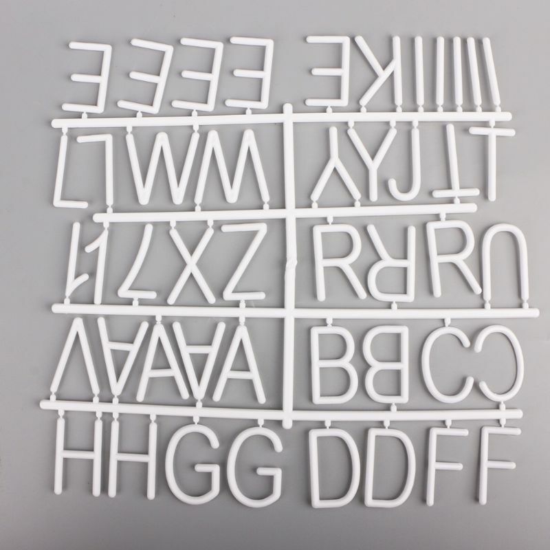 Caracteres para tablero de letras de fieltro, números de 200 piezas para tablero de letras cambiable, envío directo
