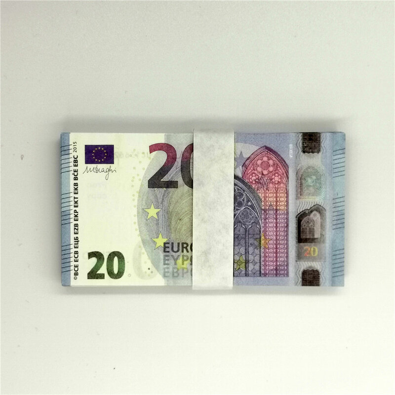 100pc, puntelli di spettacolo magico giocattolo Euro usati non reali