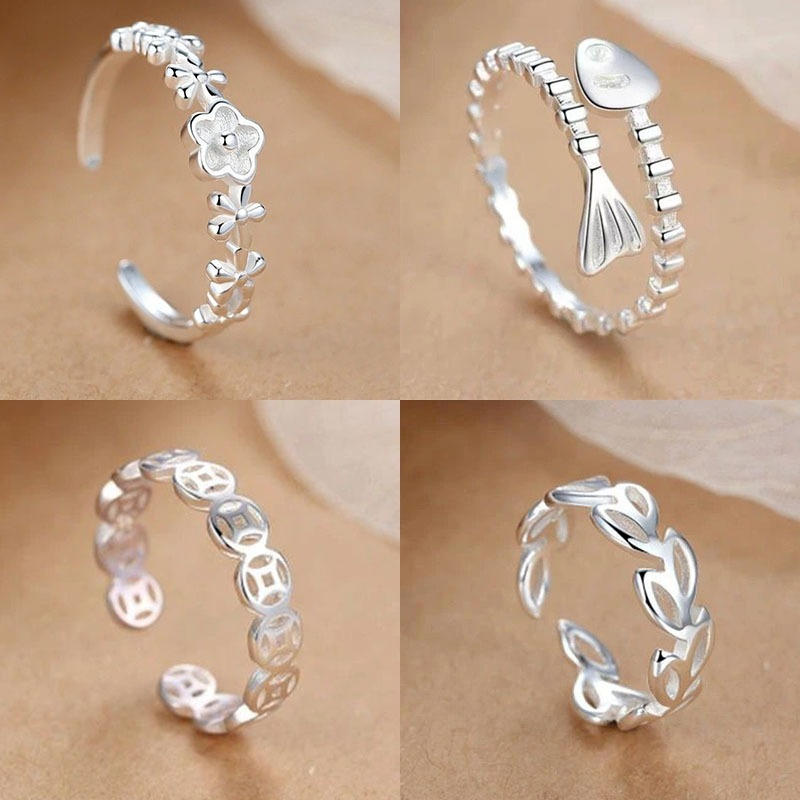 Girls Very Simple Thin Tail Ring Personality Trendy Joint Index Finger Ring Fashion Retro Style Birthday Party Gift Wholesale