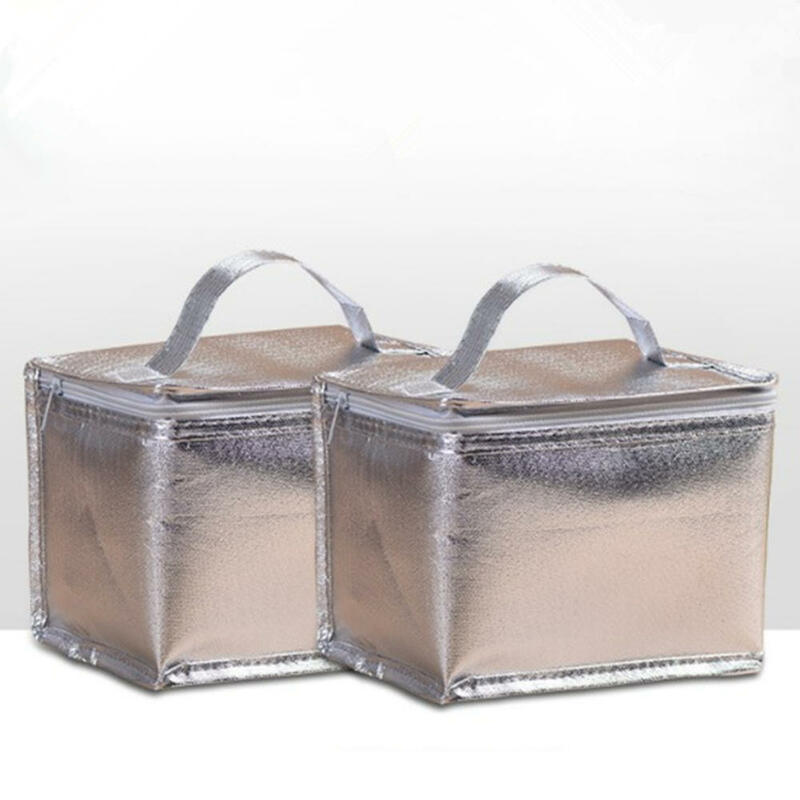 Padrão funcional refrigerador lancheira portátil isolado laser-revestido almoço saco de comida térmica piquenique almoço sacos para crianças femininas