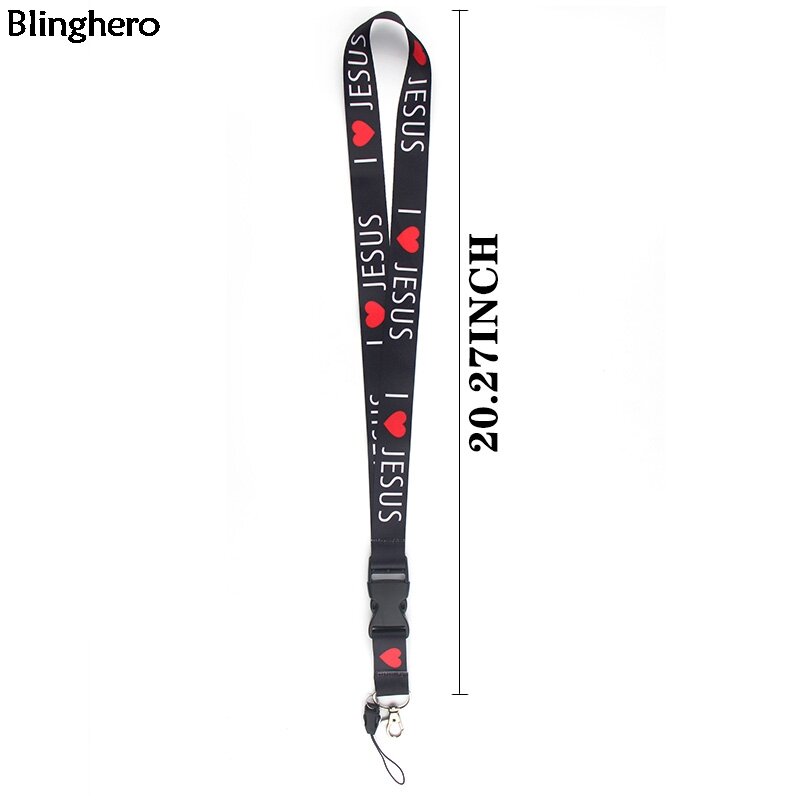 Blinghero – lanière mixte pour clés de téléphone, Cool, sangle de cou, porte-Badge, ID de la Bible, cadeaux, accessoires unisexes BH0418