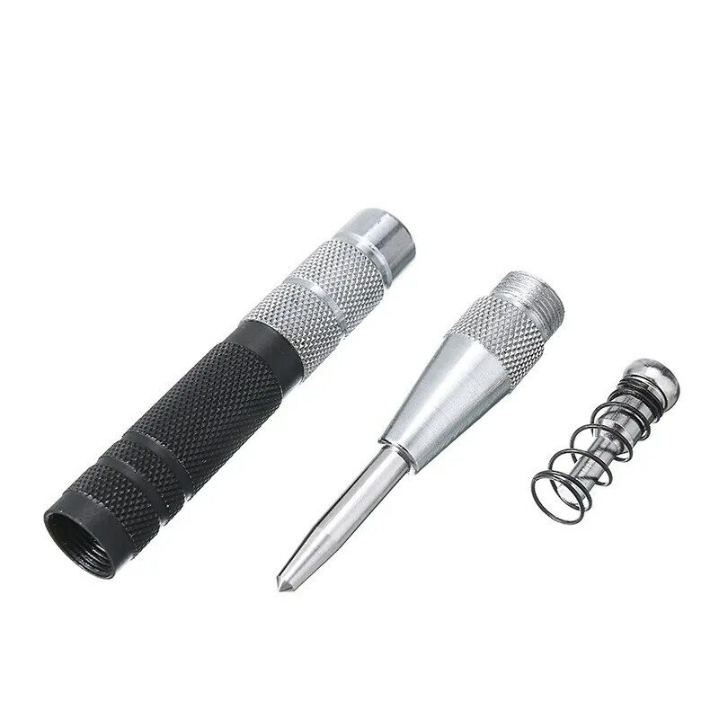 Automatic Center Punch Automatic Center Pin Woodworking Tool Wood Adjustable Spring Mark Press Dent Marker Carpenter Tool Drill 