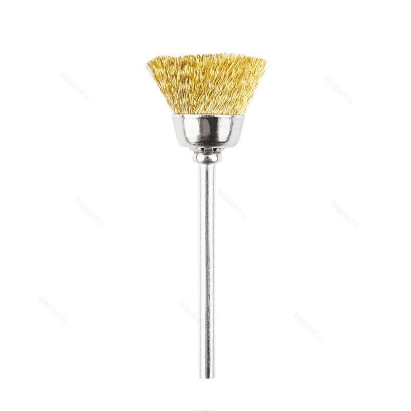 Escovas de arame de aço 6mm, para ferramentas, mini escova de polimento, soldagem, rebarba de metal, pré-tratamento, moagem