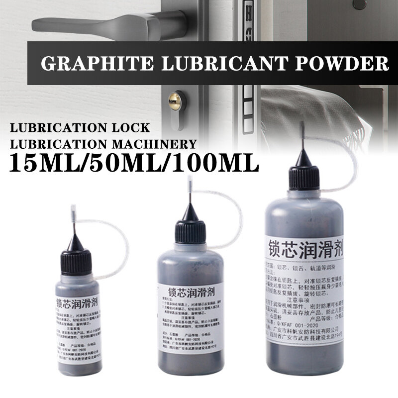 15/50/100ml Non-toxic Lubricant Maintaining Graphite Powder Engine Cover Safety Lock Drop Shipping
