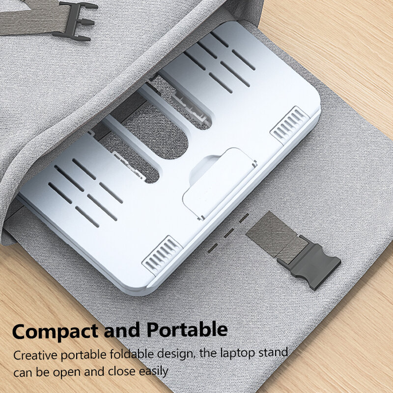 Base de soporte de mesa para portátil, Base de refrigeración para Macbook Xiaomi, plegable, para cama y portátil