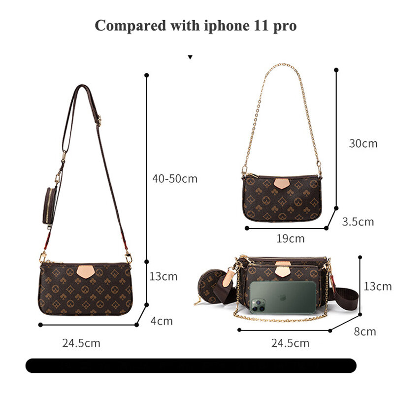럭셔리 인쇄 숄더 가방 여성 2021 유명 브랜드 Crossbody 가방 메신저 가방 올려 놓 가방 핸드백과 지갑 Dropshipping 가방