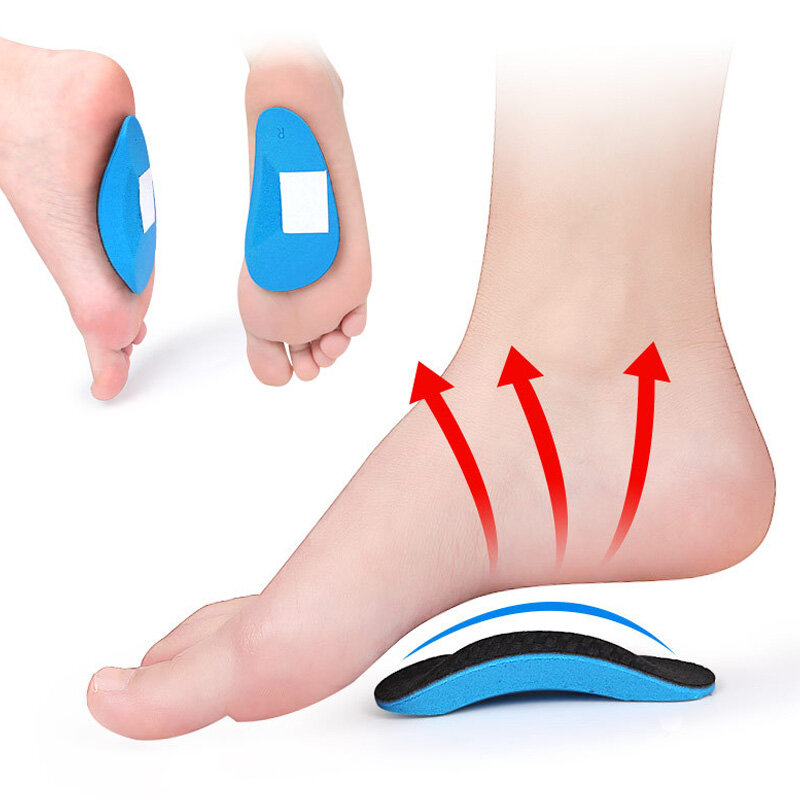 EVA Flat Arch สนับสนุน Orthopedic Insoles สำหรับรองเท้าผู้ชายรองเท้าเท้า Valgus Varus กีฬา Insoles ใส่รองเท้าอุปกรณ์เสริม