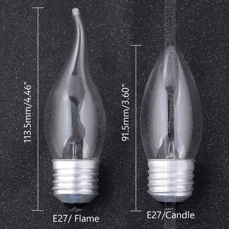 Bombilla LED E27 tipo llama fuego E14, Bombilla tipo vela Retro Edison, 3W, 220V, llama parpadeante