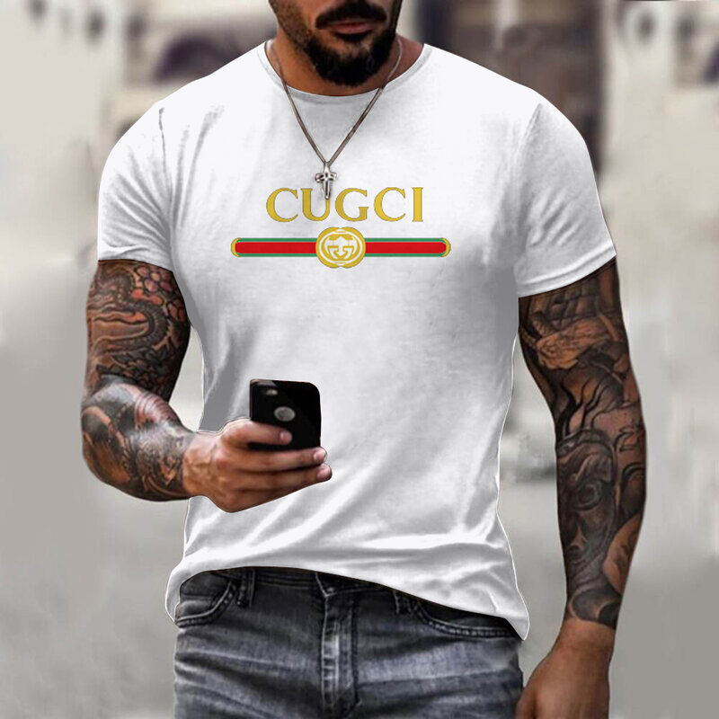 Männer der 2021 3D GU reine farbe Gedruckt T-shirt Atmungsaktiv Streetwear Nähte Größe XXS-6XL Sommer Mode