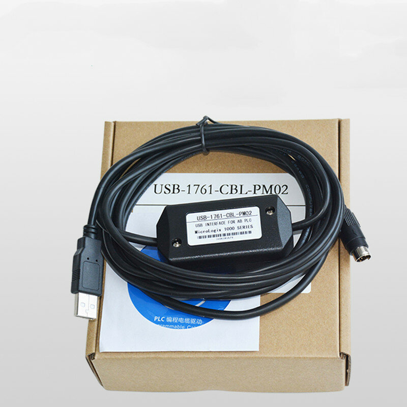 USB-1761-CBL-PM02 USB PLC การเขียนโปรแกรมสำหรับ B Micrologix 1000/1200/1500