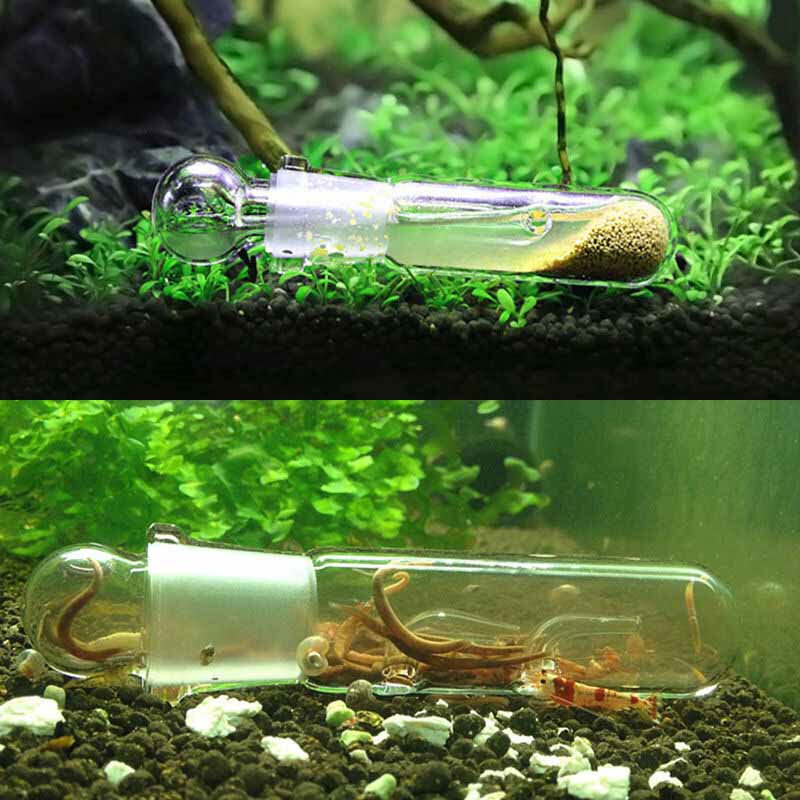 1pcs Shrimp Cylinder worm glass trap worm equipment is suitable for capturing worms