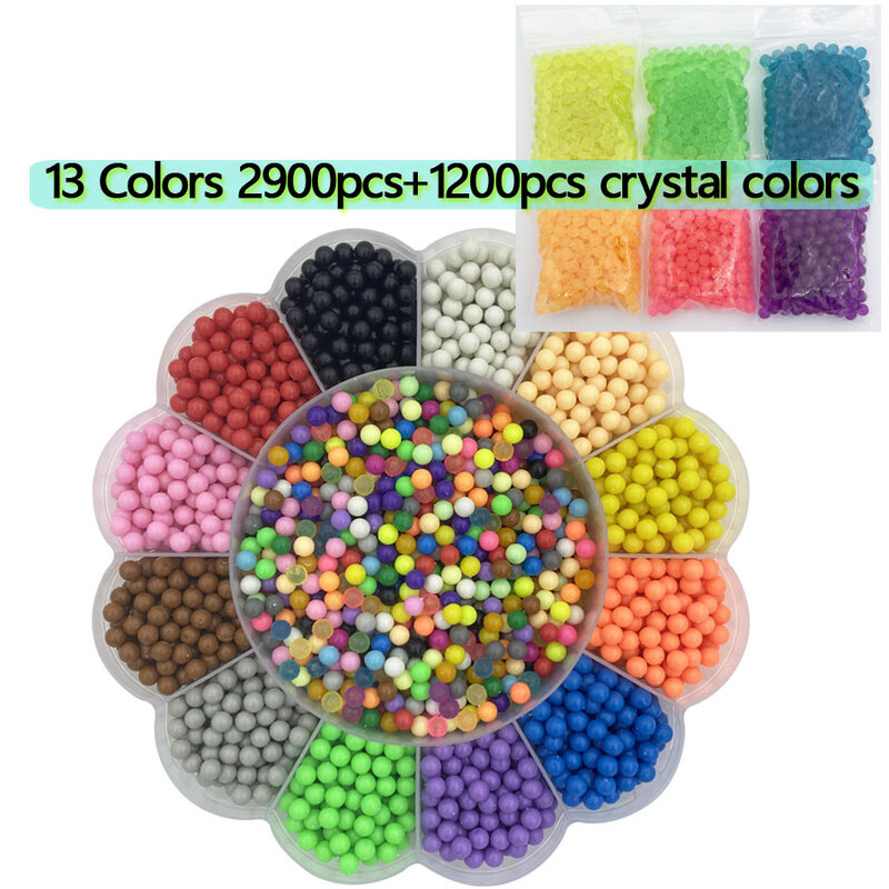 Refill Hama Beads Puzzle 3D Handmade crystal Magic Aquabeads DIY Water Spray Beads Set Ball Games Children Toys for girls