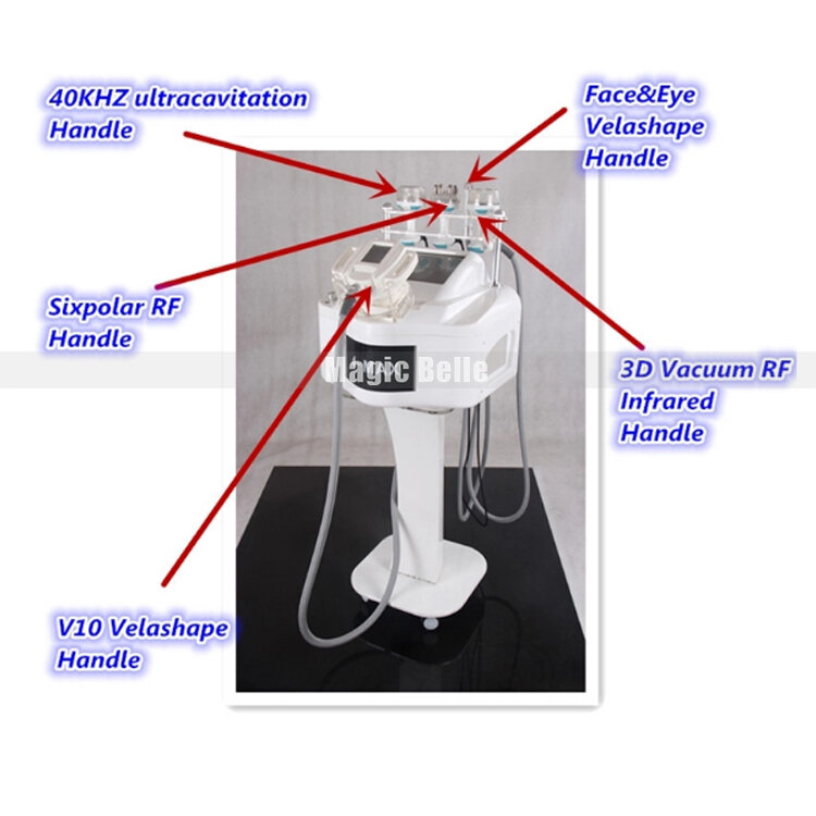 Вакуумный роликовый аппарат для кавитации жира, радиочастотный аппарат для подтяжки кожи, удаления морщин с 5 головками