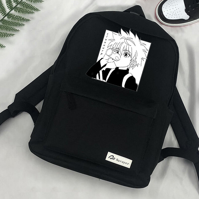 Hunter x Hunter Hxh Killua Hisoka Kurapika-mochila de viaje para ordenador portátil, mochila femenina de diseño de anime