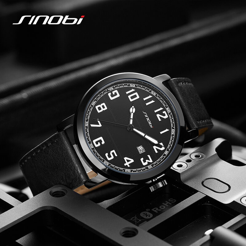 Luksusowe męskie zegarki skórzany wojskowy pasek kwarcowy zegarek analogowy chronograf wodoodporny Casual zegarki dla mężczyzn Reloj Hombre