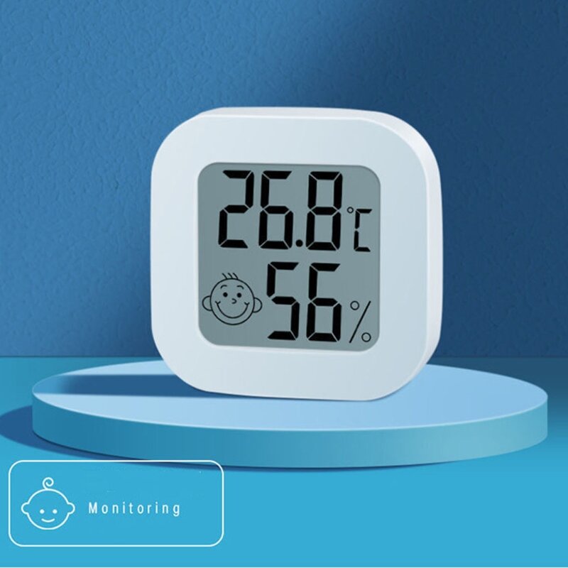 เครื่องวัดอุณหภูมิแบบดิจิตอลหน้าจอ LCD ความชื้นไร้สายสมาร์ทอุณหภูมิความชื้นเซนเซอร์