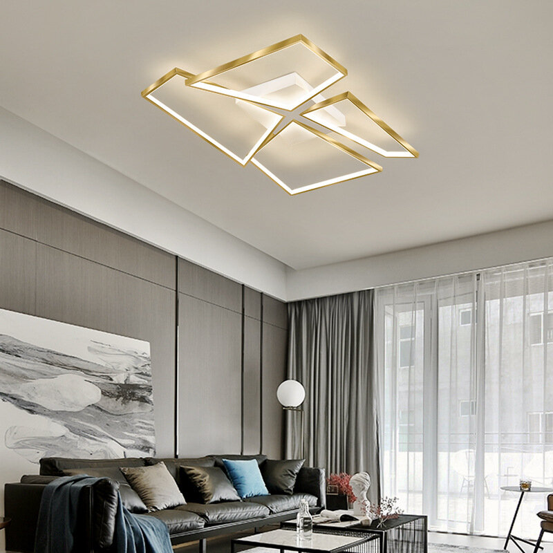 Plafonnier LED simple et moderne de style nordique, lustre domestique pour salon, chambre à coucher, cuisine