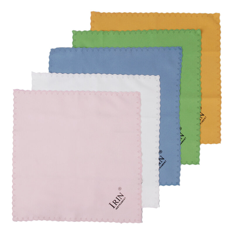 5x Cleaning Cloth For Musical Instruments Remove Fingerprint, Dirt, Dust