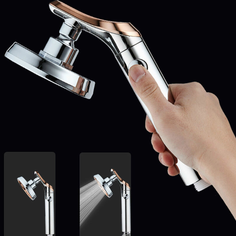 Bathroom Shower Head Adjustable Hand High Pressure Water Saving One Button To Stop