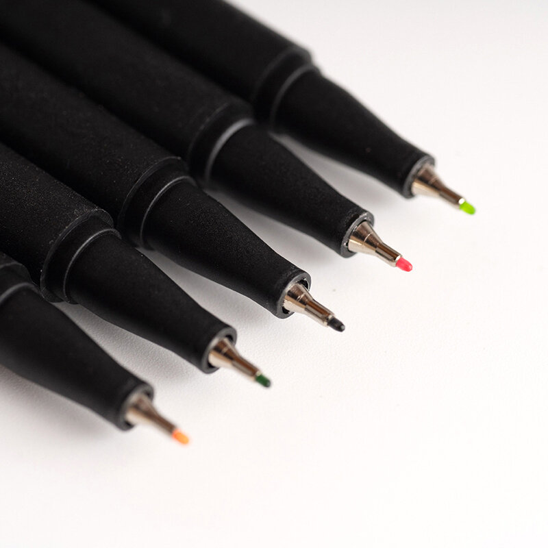 60 цветов 0,4 мм крюк вкладыш маркеры тонколинейная ручка Ассорти чернил на водной основе для покраски, офисные школьные вкладышей для рисова...