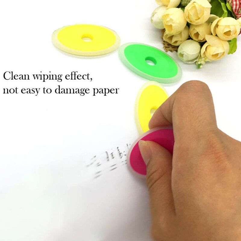 Нейтральная стираемая ручка, Специальный резиновый цветной Овальный ластик для стираемой гелевой ручки, корректирующие принадлежности, шк...