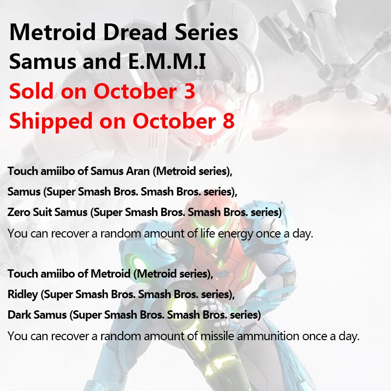 Seri 8 In 1 Baru Metroid-drake Samus Aran E.M.M.I Amxxbo-card untuk Nintendo Switch OLED Lite