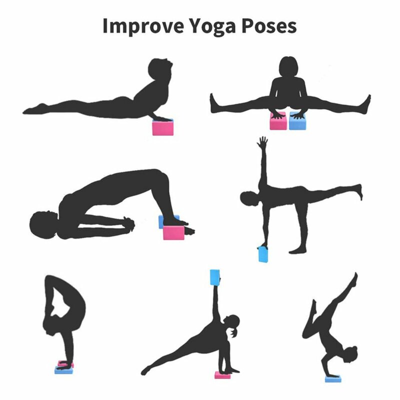Alta densidade yoga tijolo neutro eva pilates yoga exercício de treinamento de alongamento corpo moldar beleza de construção de corpo