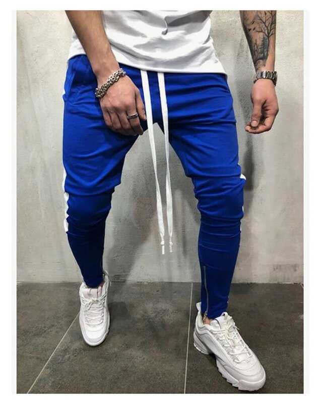 Homens joggers calças esportivas casuais calças esportivas de fitness calças esportivas calças de treino calças de moletom magro