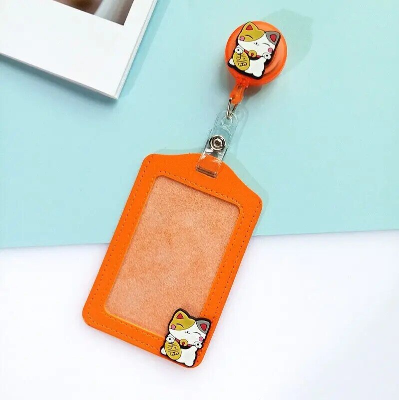 New Fashion ID Badge Case Lanyard Bank Credit Card Holder ID Badge Holder Accessories School Office Supplies