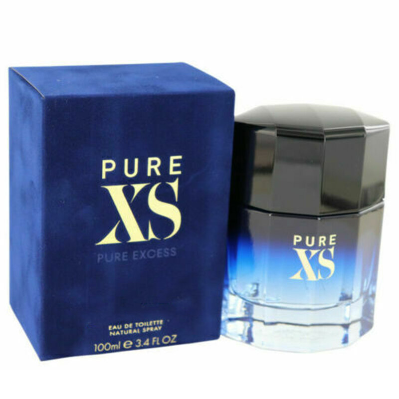 PURE XS Thick Bottom Eight Sides Flat Square 100ml Black Knight Parfume Spray