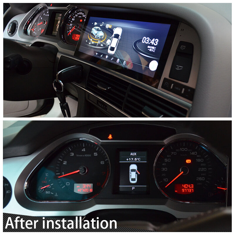CarPlay Android 12 4 + 64G Sem Fio Para Audi A6 C6 4F 2005 ~ 2011 MMI 2G 3G Rádio Do Carro de Navegação GPS Estéreo Multimídia WI-FI