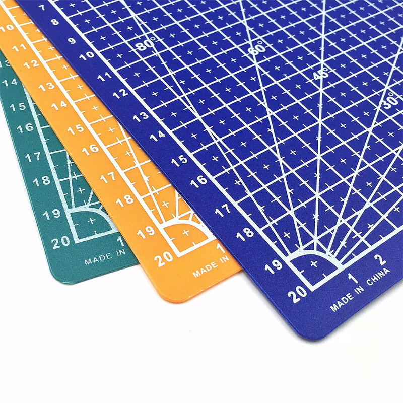 A4 A5 PVC Cutting Mat Board Engraving Hard Pad Durable Handwriting Plank Lightweight Cutting Mat Measuring Pad DIY Art Tool