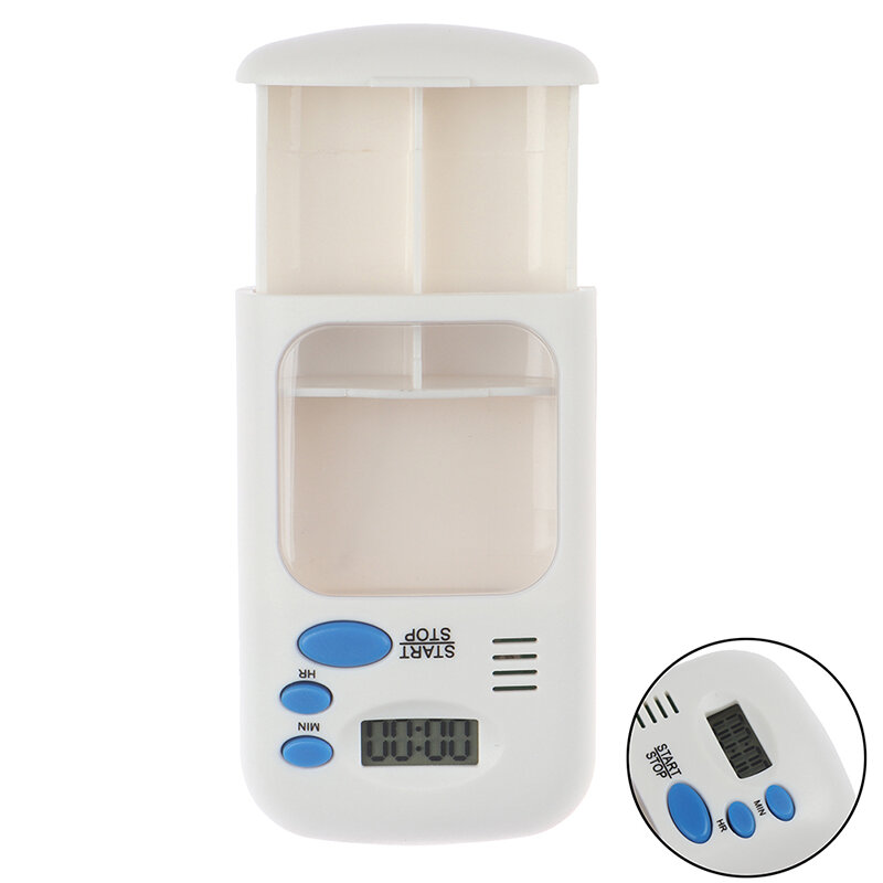 Mini portátil pílula lembrete droga alarme temporizador eletrônico caixa organizador display led despertador lembrar pequeno kit de primeiros socorros