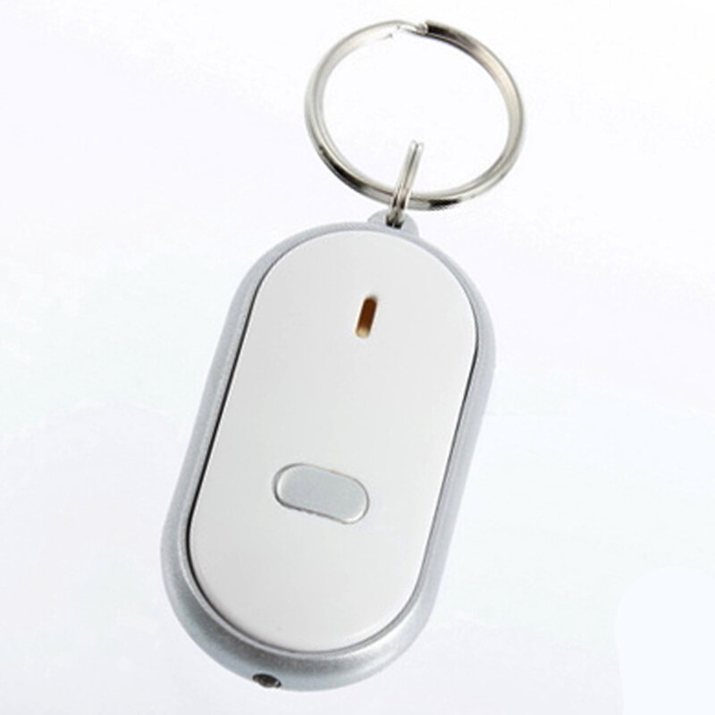 Led inteligente localizador chave alarme de controle de som anti perdido tag criança saco pet localizador encontrar chaves chaveiro rastreador