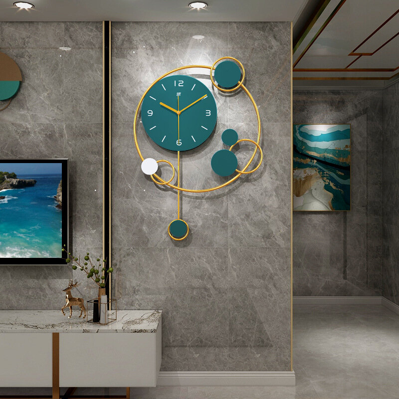 럭셔리 시계 벽시계 거실 현대 미니멀 시계 맞춤형 크리 에이 티브 예술적 홈 인테리어 벽시계