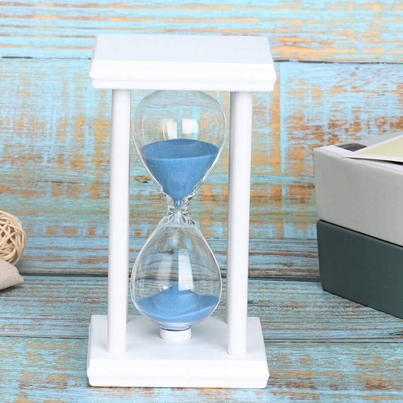 45/60min Wooden Sand Clock Sandglass Hourglass Timer Kitchen School Home Decor
