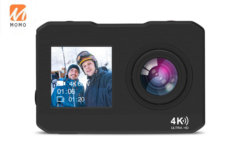 Kamera akcji 4k wifi podwójne ekrany kamera akcji kamera sportowa hurtownia wysokiej jakości kamera sportowa