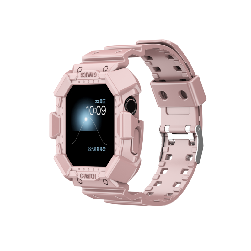 Capa esportiva e pulseira para apple watch, capa de silicone transparente para relógio iwatch séries 6/5/4/3/2/1/se com 38mm 40mm 42mm 44mm