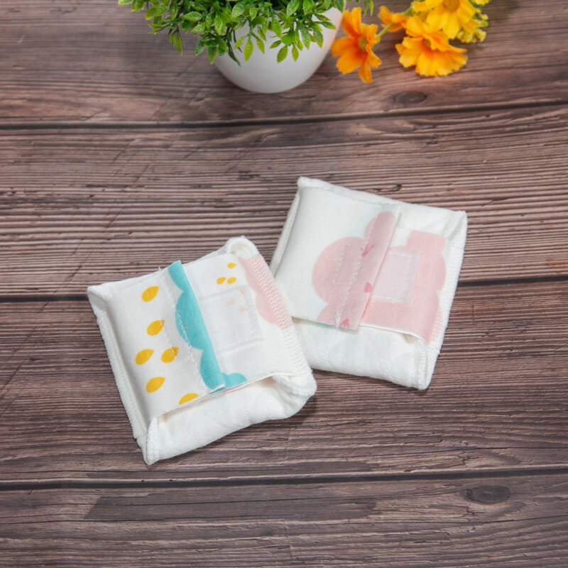 2Pcs Thin Reusable Menstrual Pads Washable Sanitary Pads Women Soft Period Cotton Pads Napkin Panty Liner Feminine Hygiene 210mm