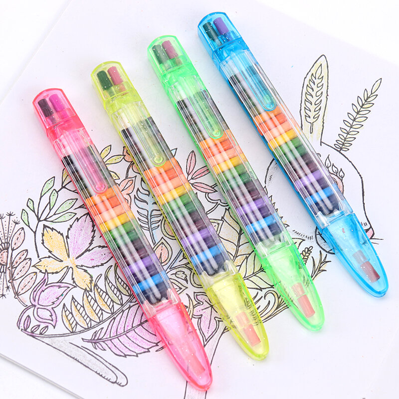 20 Colors/1PC Cute Kawaii Crayons Oil Pastel Creative Colored Graffiti Pen For Kids Painting Drawing Supplies Student Stationery