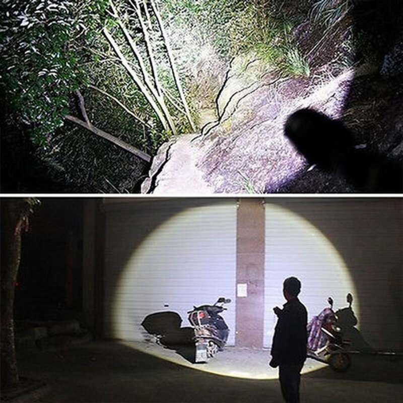 超高輝度LEDミニ懐中電灯,3W,屋外,キャンプ,防水,フォーカス付き,自転車用ライト,電池式