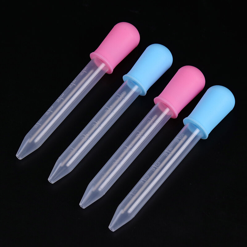 1PC 5ML Silicone Plastic Child Medicine Dropper Spoon Pipette Liquid School Lab Dropper Supplies