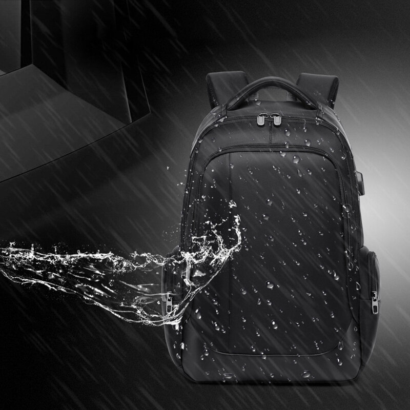 Mochila antirrobo impermeable de alta calidad para hombre, mochila informal oxford con carga USB, mochila de viaje para adolescentes