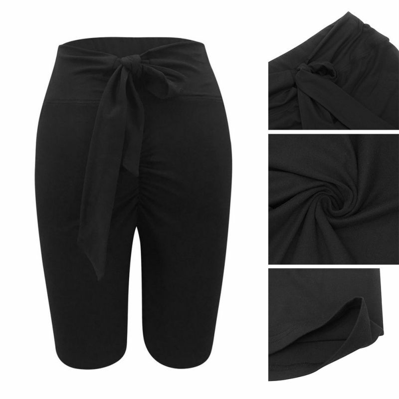 Sexy Boog Vrouwen Sport Hoge Taille Gym Jogging Yoga Shorts Athletic Gym Workout Fitness Yoga Leggings Slips Atletische Ademend