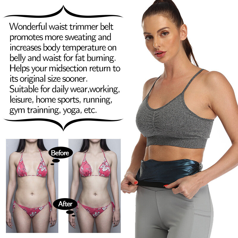Sauna modeladora de queimar gordura, cinta de modelagem modeladora queimar gordura da barriga, feminina, treinador de cintura, modelador para mulheres