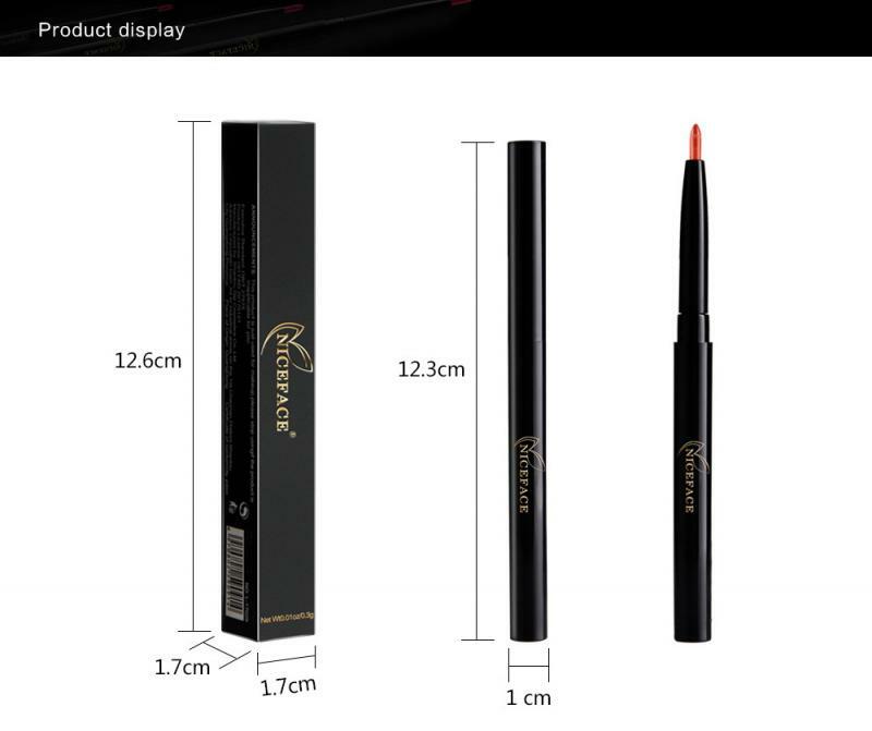 13 cores batom moda portátil lábio forro maquiagem lápis profissional à prova dwaterproof água lipliner batom lápis cosmético tslm2